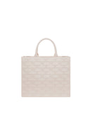 Geanta ELISABETTA FRANCHI, Bold Monogram medium shopper Cream