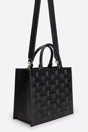 Geanta ELISABETTA FRANCHI, Bold Monogram small shopper Black