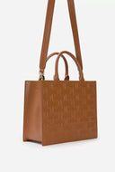 Geanta ELISABETTA FRANCHI, Bold Monogram small shopper Maro