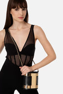 Geanta ELISABETTA FRANCHI, Bucket Bag, Negru