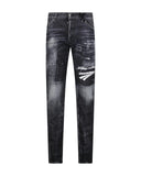 Blugi DSQUARED2, Tidy Biker, Black