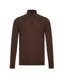 Bluza Zegna, Long Sleeve, Polo, Clay Red