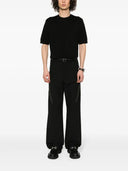 Tricou Zegna, Fine Knit, Cotton, Black