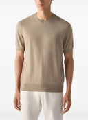 Tricou Zegna, Oasi cotton T-shirt, Beige