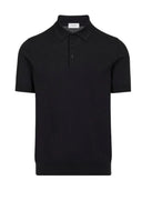 Tricou PAOLO PECORA,Black Cotton Polo Shirt