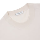 Tricou Paolo Pecora, Oversized  Crewneck, Extrafine, Beige