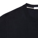 Tricou Paolo Pecora, Ribbed Collar, Knitted, Blue