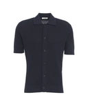 Tricou Paolo Pecora, Honeycomb Structure, Navy Blue