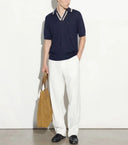 Tricou PAOLO PECORA, Loose Fit, Polo Shirt, Blue