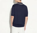 Tricou PAOLO PECORA, Loose Fit, Polo Shirt, Blue