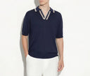 Tricou PAOLO PECORA, Loose Fit, Polo Shirt, Blue