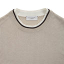 Tricou PAOLO PECORA, Beige Cotton Silk Crew Neck