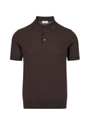 Tricou PAOLO PECORA, Dark Brown Cotton Polo Shirt