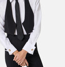 Camasa ELISABETTA FRANCHI, Cotton shirt with tie and waistcoat