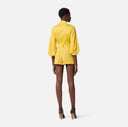 Camasa ELISABETTA FRANCHI, Shirt in stretch cotton, Galben