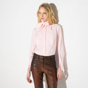 Camasa ELISABETTA FRANCHI, Cotton shirt with bow, Roz 2