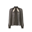 Camasa ELISABETTA FRANCHI, with micro-polka dot print, Negru