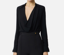Body ELISABETTA FRANCHI,VISCOSE GEORGETTE BODYSUIT