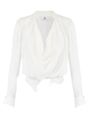 Body ELISABETTA FRANCHI, Cowl-neck blouse