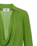Body ELISABETTA FRANCHI, Bodysuit in viscose georgette fabric