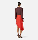 Body ELISABETTA FRANCHI, Bodysuit in viscose georgette fabric with necklace