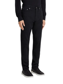 Jeans Zegna, Roccia, Slim Fit, Cotton, Straight Leg, Black