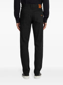 Jeans Zegna, Roccia, Slim Fit, Cotton, Straight Leg, Black