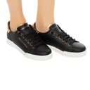Sneakers Dolce&Gabbana, Negru, Accesorizat Logo Brand Portofino