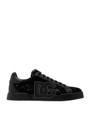 SNEAKERS DOLCE & GABBANA, Portofino Design, Lace Details, Black