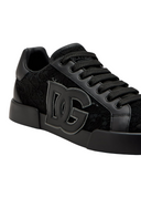 SNEAKERS DOLCE & GABBANA, Portofino Design, Lace Details, Black