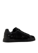 SNEAKERS DOLCE & GABBANA, Portofino Design, Lace Details, Black
