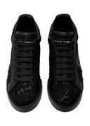 SNEAKERS DOLCE & GABBANA, Portofino Design, Lace Details, Black
