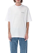 Tricou MARCELO BURLON, Multicolor Logo Brodat, Alb