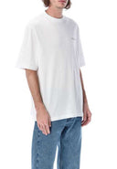 Tricou MARCELO BURLON, Multicolor Logo Brodat, Alb