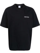 Tricou MARCELO BURLON, Multicolor Logo Brodat, Negru