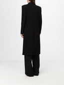 Palton ELISABETTA FRANCHI, Double-Breasted Long Coat Elisabetta Franchi in Viscose Blend with Lapels