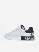 SNEAKERS DOLCE & GABBANA , Graffiti Printed Low-Top, New Tech leather, White