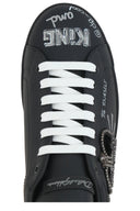SNEAKERS DOLCE & GABBANA , Graffiti Printed Low-Top, New Tech leather, Black