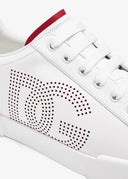 SNEAKERS DOLCE & GABBANA, Portofino, Red, Logo Perforat