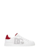 SNEAKERS DOLCE & GABBANA, Portofino, Red, Logo Perforat