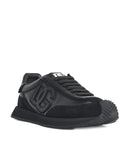 Sneakers DOLCE & GABBANA, CUSHION BLACK LEATHER SNEAKERS
