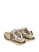 Sneakers DOLCE & GABBANA, Nylon sneakers with lateral DG, Cream