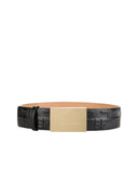 Curea ELISABETTA FRANCHI, Bold Monogram Belt, Negru