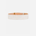 Curea ELISABETTA FRANCHI, Bold Monogram Belt, Alb