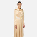 Curea ELISABETTA FRANCHI, Bold Monogram Belt, Alb