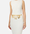 Curea ELISABETTA FRANCHI, Belt With Welded Chains
