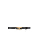 Curea ELISABETTA FRANCHI, Double face leather belt with logo, Reversibila