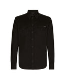Camasa DOLCE &  GABBANA, White Logo, Negru