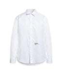 Camasa DSQUARED2, Text Print, Headquarter Dropped Design, Full White