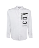 Camasa Dsquared2, Icon Frontal, White
